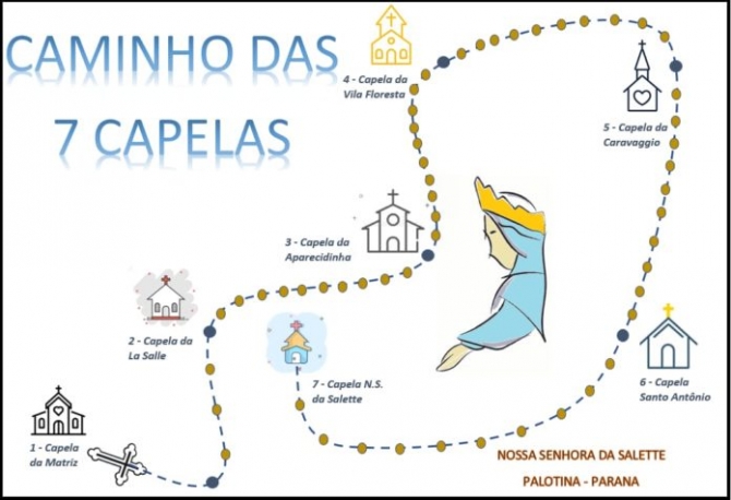 Peregrinação do Caminho das 7 Capelas será no dia 14 de setembro