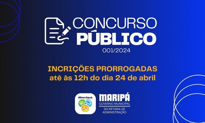 Maripá prorroga inscrições para o concurso público até meio dia de quarta-feira (24)