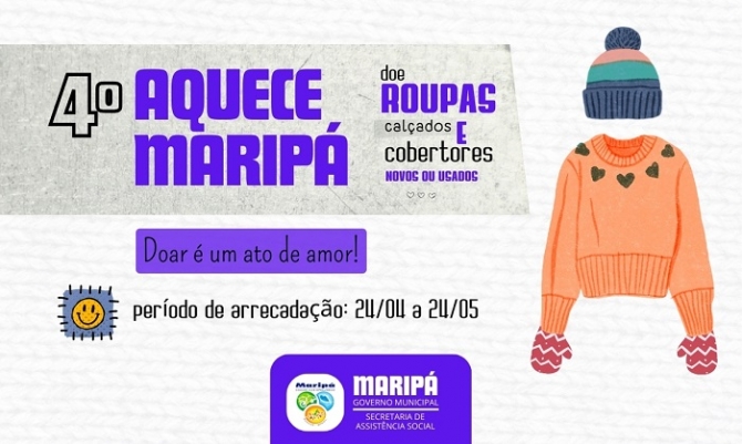 Assistência Social lança 4ª edição da campanha Aquece Maripá